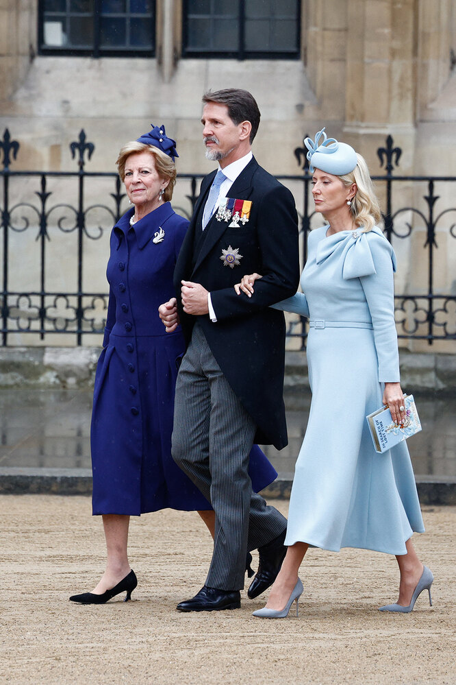 Королева Греции Анна-Мария, принц Павлос и принцесса Мари-Шанталь