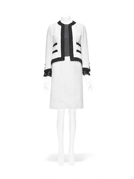 Твидовый костюм Chanel из кутюрной коллекции весна-лето 1963, собрание музея Metropolitan Твидовый костюм Chanel из коллекции