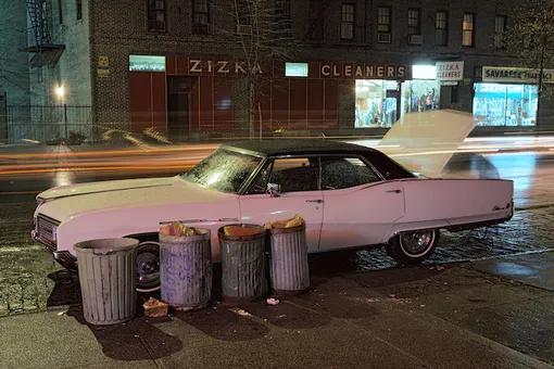 Zizka Cleaners car, Buick Electra, Langdon Clay