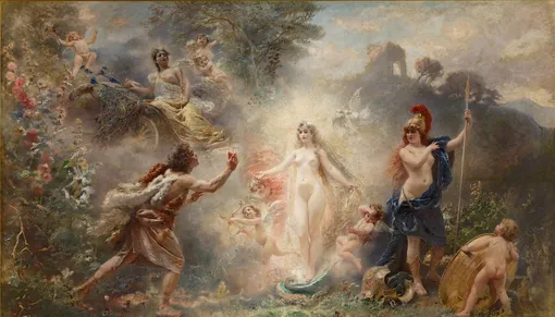 Маковский К.Е. «Суд Париса». 1889. Собрание Фонда «Связь времен» и Музея Фаберже Маковский К.Е. «Суд Париса». 1889. Собрание Фонда «Связь времен» и Музея Фаберже
