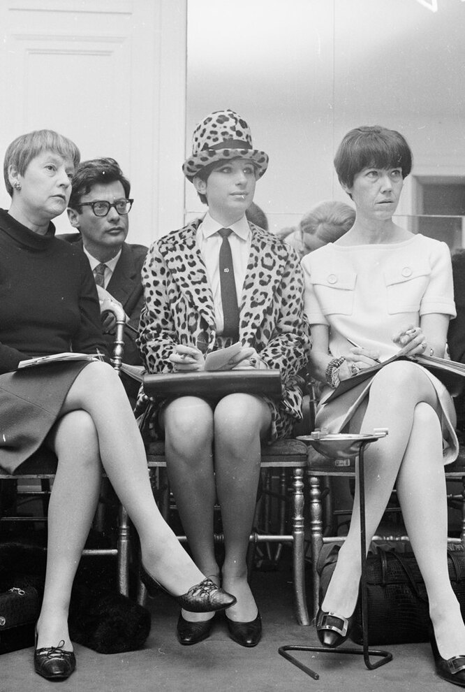 На показе Chanel, 1966 год