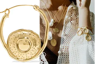 Как носить серьги и кулоны в виде старых монет