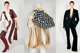 Кожаные костюмы, гигантские свитера и серьги, которые будут хотеть все, в коллекции Céline