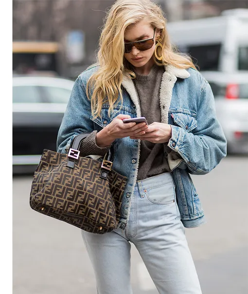 Эльза Хоск с сумкой Fendi Эльза Хоск с сумкой Fendi