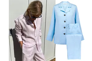 «Пижамный» костюм из льна — все, что нужно для летнего гардероба