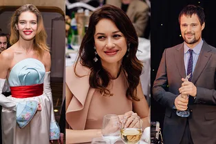 Наталья Водянова, Ирина Горбачева и Данила Козловский на закрытии Недели российского кино