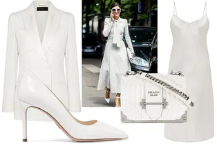 От ретро 60-х до латекса: 5 белых тотал-луков на любой вкус