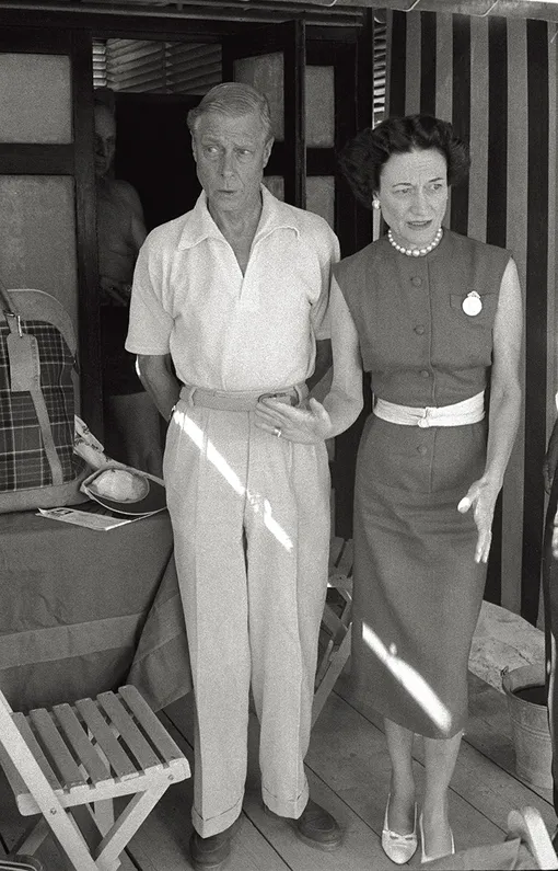 Герцог и герцогиня Виндзорские, принц Эдуард и Уоллис Симпсон, 1956 год Герцог и герцогиня Виндзорские, принц Эдуард и Уоллис
