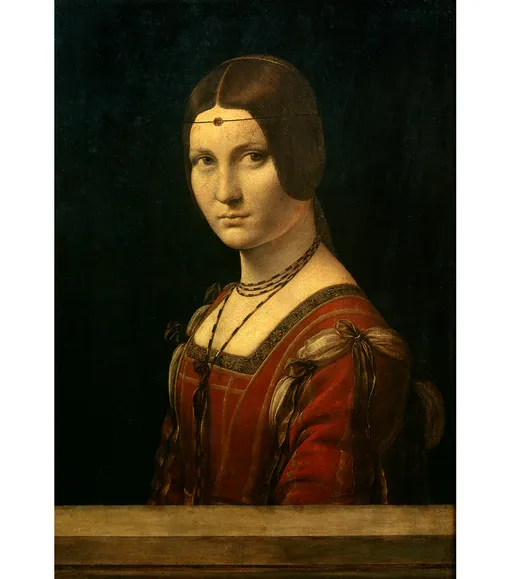 Леонардо да Винчи «Прекрасная Ферроньера», 1490-96/1495-97 годы Леонардо да Винчи "