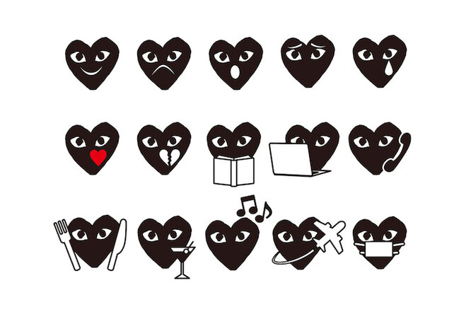 Comme des Garçons выпустил эмодзи Comme des Garçons выпустил эмодзи