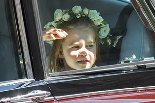 Принцесса Шарлотта повторила детскую выходку принца Гарри прямо во время свадьбы