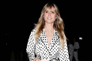 Домашний халат в пол вместо жакета: Хайди Клум ломает стереотипы