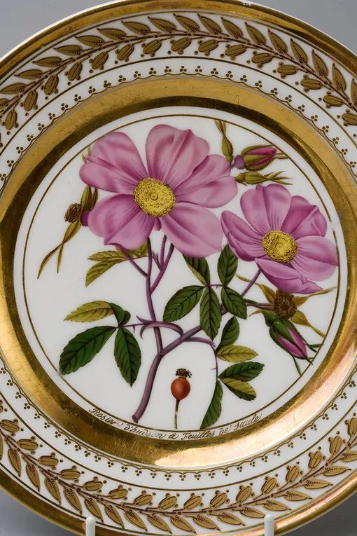 Тарелка десертная из серии «Розы», 1826 год
