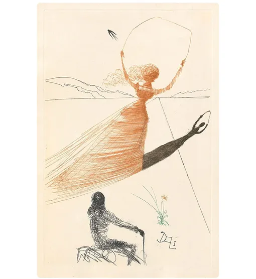 Сальвадор Дали. Иллюстрация «Алиса в Стране чудес», 1969 год