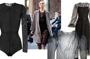 10 прозрачных рубашек, боди и платьев для самых смелых