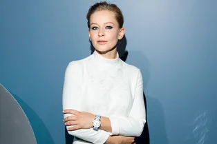 Юлия Пересильд, Андрей Бурковский и Алена Долецкая на ужине Rado