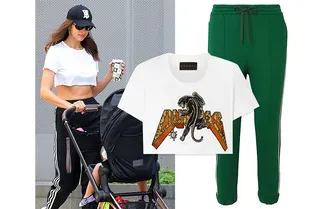 5 спортивных комплектов с «обрезанной» футболкой, как у Ирины Шейк