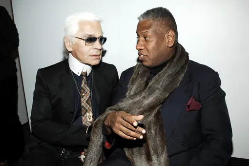 Андре Леон Телли и Карл Лагерфельд