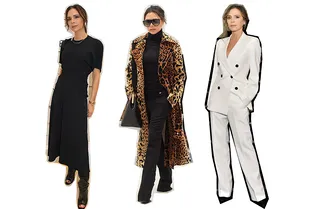 Сначала в офис, потом на пятничную вечеринку: 5 образов-трансформеров от Виктории Бекхэм