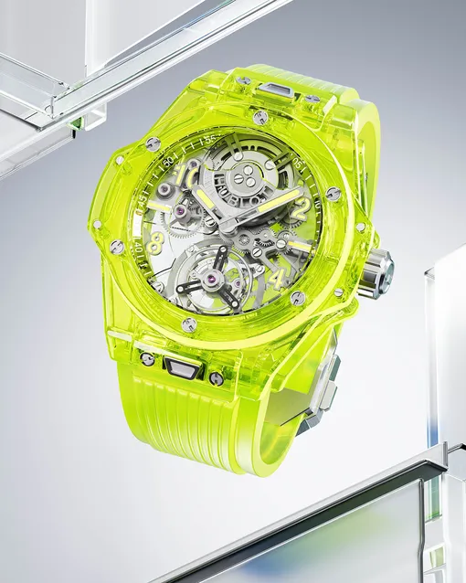 Big Bang Tourbillon Automatic Yellow Neon SAXEM Big Bang Tourbillon Automatic Yellow Neon SAXEM