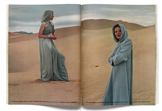 Автором съемки в пустыне стала любимица Вриланд фотограф Луиза Даль-Вульф, 1940 год