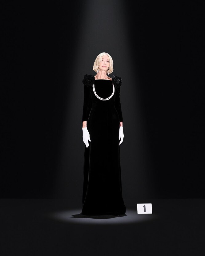 Даниэль Славик на показе Balenciaga Haute Couture осень-зима 2023/24 Даниэль Славик на показе Balenciaga Haute Couture осень-зима 2023/24