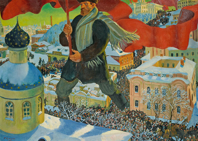 Boris Mikhailovich Kustodiev, Bolshevik, 1920