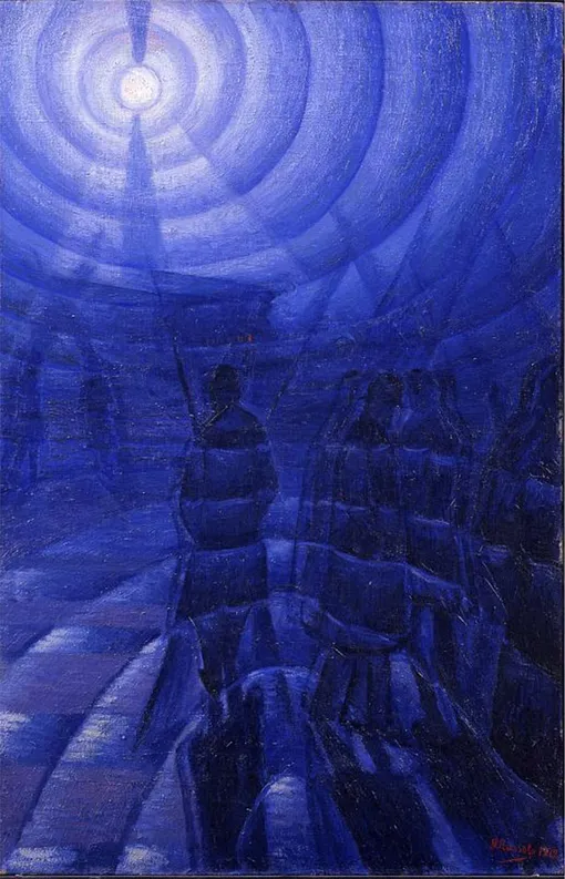 Луиджи Руссоло. Плотность тумана. 1912. Холст, масло. Коллекция Джанни Маттиоли, Милан.