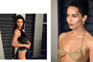 Кендалл Дженнер без белья и Зои Кравиц в бра: 10 самых откровенных образов на афтепати «Оскара-2019»