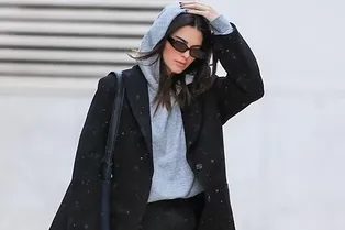 Худи, длинное пальто и вместительная сумка: Кендалл Дженнер нашла идеальный образ на каждый день