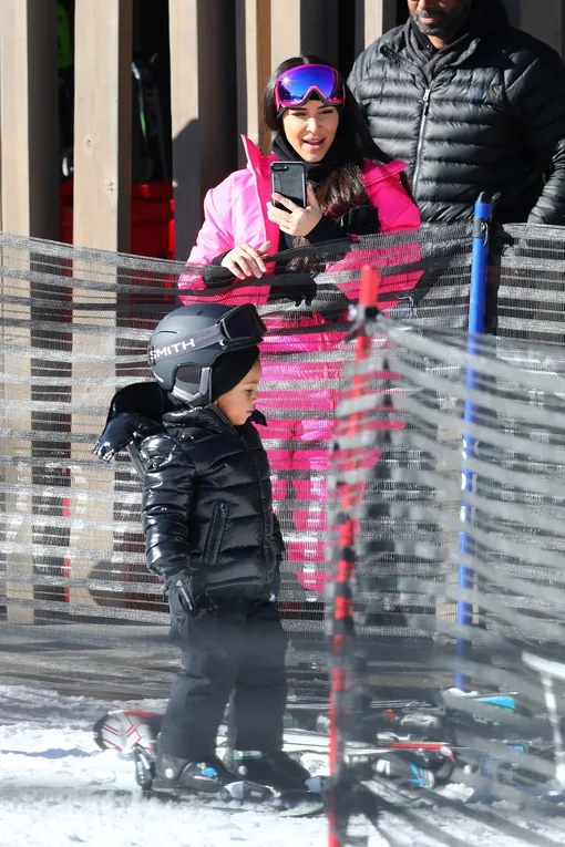 Ким Кардашьян с сыном Сейнтом