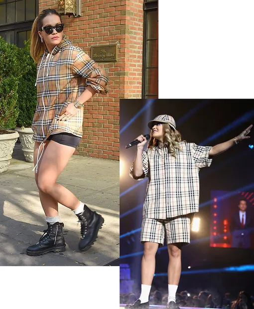 Рита Ора в Burberry и Gosha Rubchinskiy