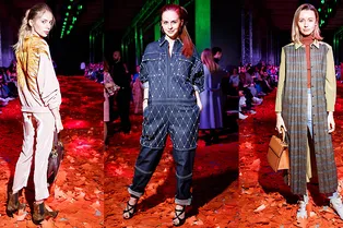 Ясмина Муратович и Дарья Чаруша на осенне-зимнем показе Alena Akhmadullina