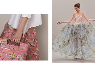 Воланы, цветочный принт и платья принцессы в романтичной коллекции Delpozo