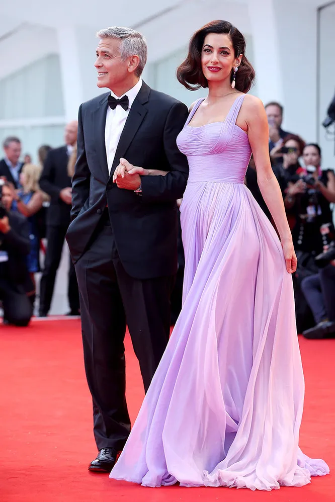 Джордж и Амаль Клуни в Atelier Versace