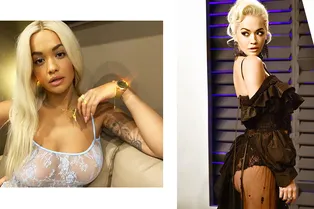 Грудь и бедра напоказ: 5 образов Риты Оры в просвечивающей одежде