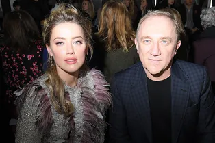 Эмбер Херд, Оливия Палермо и Карин Ройтфельд на показе Giambattista Valli