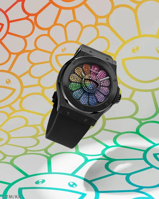 Classic Fusion Takashi Murakami Black Ceramic Rainbow