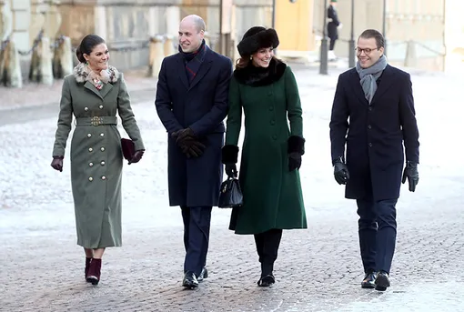 Принц Уильям, кронпринцесса Виктория, Кейт Миддлтон и принц Даниэль