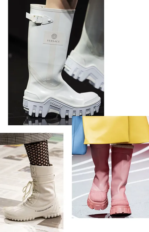 Слева направо: Dior, Versace, Prada – осень-зима 2020/2021