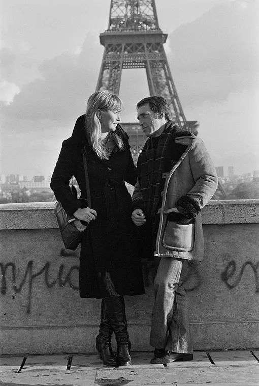 Марина Влади и Владимир Высоцкий в Париже, 1977