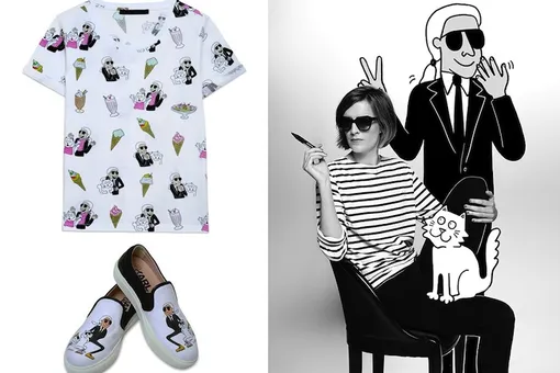 Тиффани Купер для Karl Lagerfeld Тиффани Купер для Karl Lagerfeld