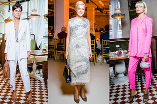 Ксения Чилингарова и Надежда Оболенцева на ужине клуба коллекционеров Cosmoscow