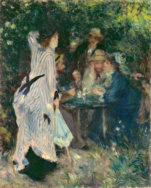 Пьер Огюст Ренуар. В саду. Под деревьями Мулен-де-ла-Галетт. 1876