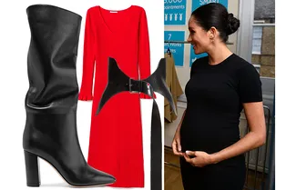 С чем сочетать простые платья-чулки, как у Меган Маркл, чтобы не выглядеть скучно