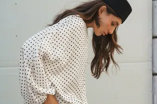 Ретро-горох — любимый принт всех модных девушек Ретро-горох — любимый принт всех модных девушек