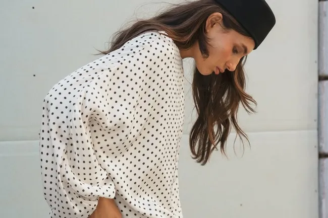 Ретро-горох — любимый принт всех модных девушек