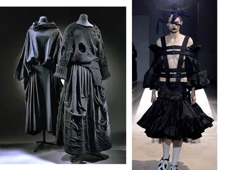 Comme des Garçons, 1981год; Comme des Garçons, 2014 год Comme des Garçons, 1981год; Comme des Garçons, 2014 год