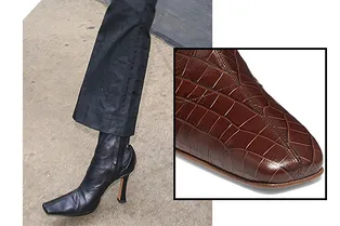 6 пар остромодных ботильонов с квадратным носом, за которыми охотятся все