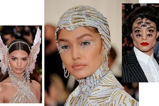 Нарисованные глаза, снежные ресницы, стразы и начесы: 7 лучших бьюти-образов Met Gala — 2019